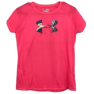 Girls Neon Pink Under Armour Shirt